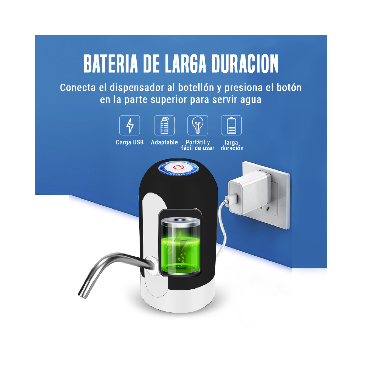 Dispensador De Agua Eléctrico Recargable